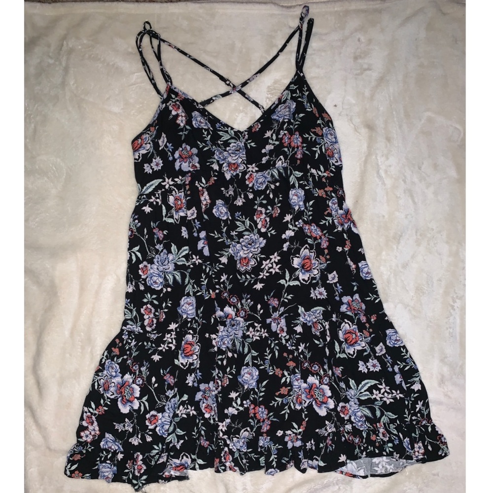 American Eagle Spaghetti Sundress Floral
